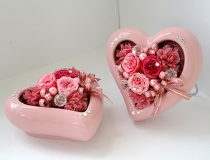 ラブリーハート(クリアケース入り） | ギフト | プリザーブドフラワー
