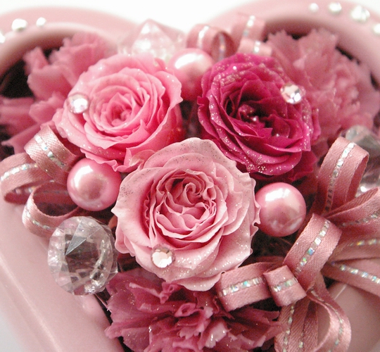 ラブリーハート(クリアケース入り） | ギフト | プリザーブドフラワー